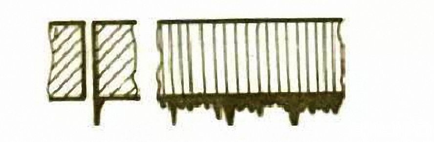 一邊產(chǎn)生長(zhǎng)的不規(guī)則的毛刺 一邊產(chǎn)生長(zhǎng)的不規(guī)則的毛刺